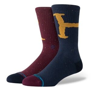 STANCE Men’s Harry Potter Casual Mid Cushion Crew Socks - RON AND HENRY CREW